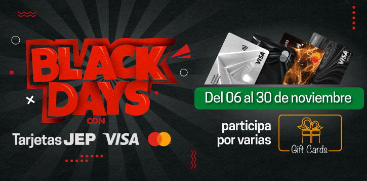Black friday con tarjetas JEP