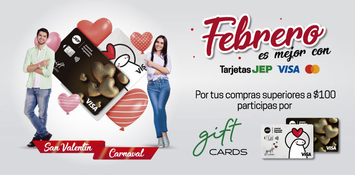 Febrero es mejor con TarjetasJEP