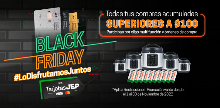 Black Friday - Tarjetas JEP